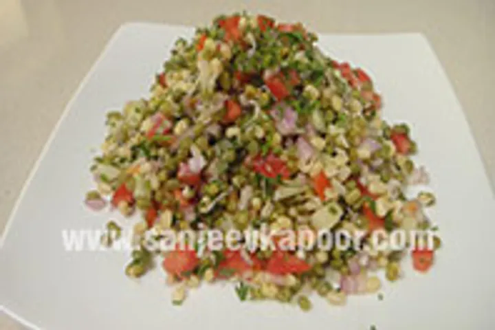 Sprouted Moong Chaat