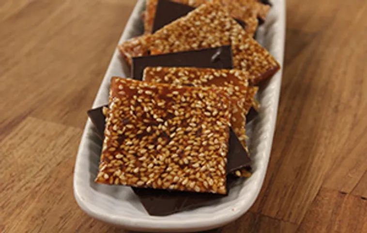 Salted Caramel and Dark Chocolate Gajak