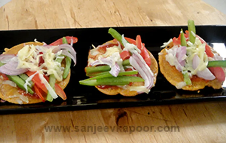 Besan Cheela Pizza
