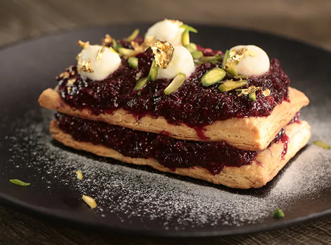 Beetroot Halwa Mille Feuille - SK Khazana