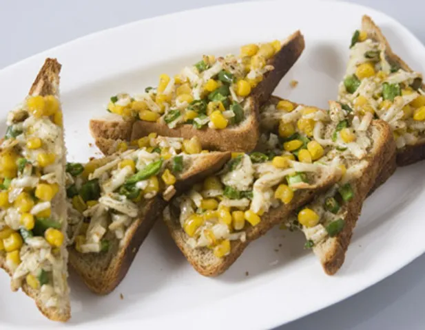 Grilled Corn And Capsicum Toasties