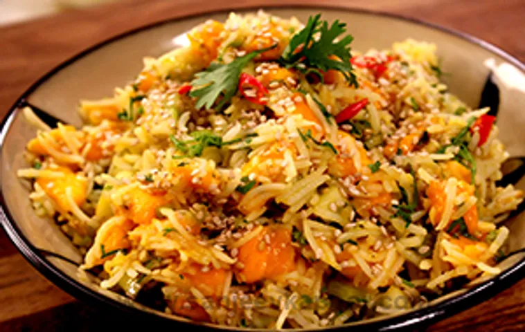 Mango, Cucumber and Rice Salad