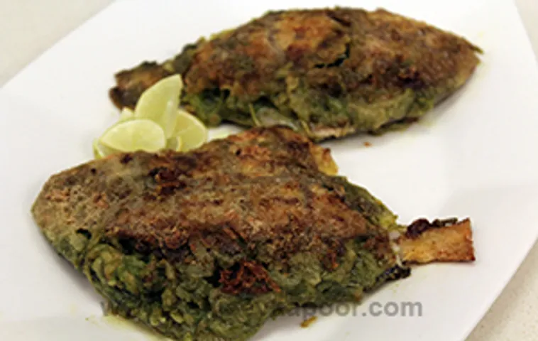 Prawn Stuffed Pomfret