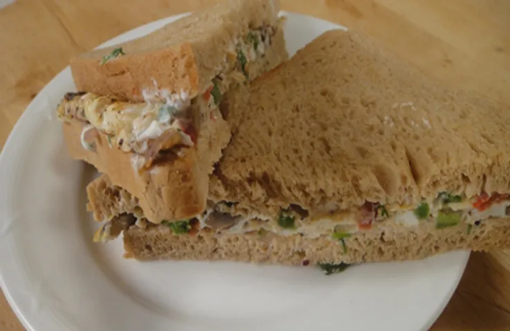 Eggwhite Omelette Sandwich