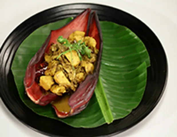 Chicken with Banana flower - SK Khazana