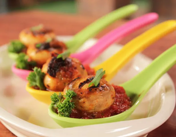 Grilled Garlicky Mushrooms