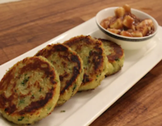Shakarkand ki Tikki.