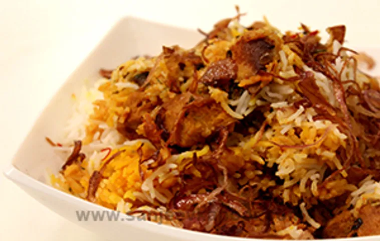 Mushroom and Soya Dum Biryani