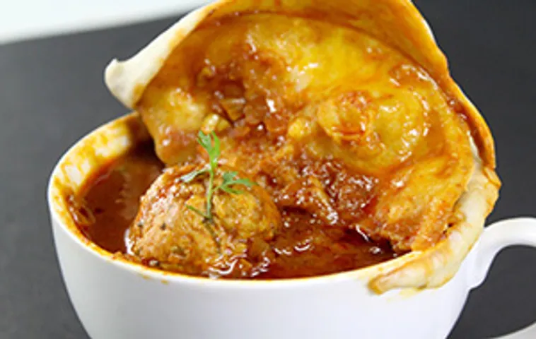 Indian Meatball Mug Pie