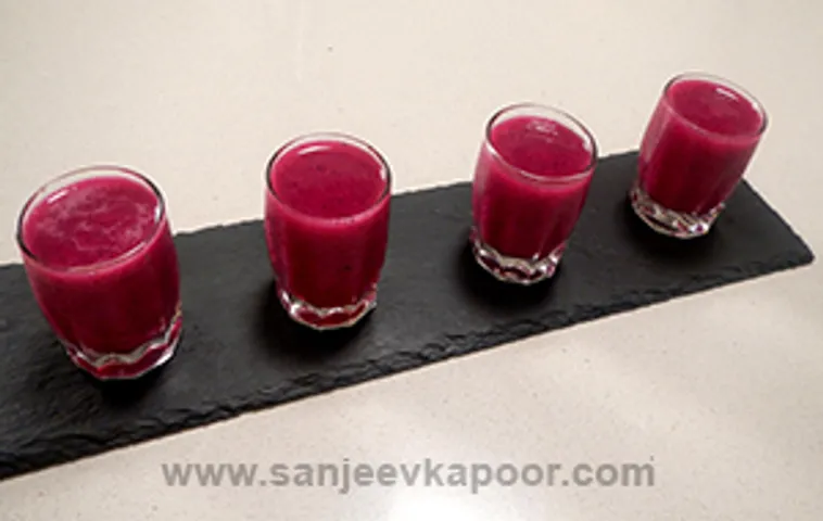 Dragon Fruit and Strawberry Granita