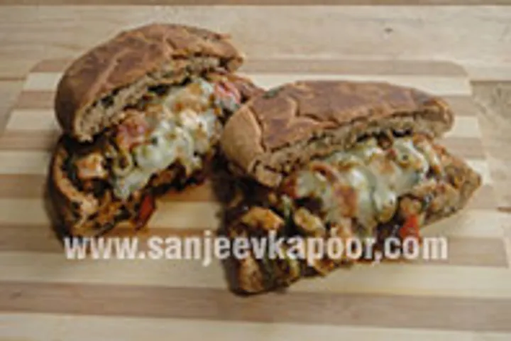 Barbecue Chicken Focaccia Sandwich