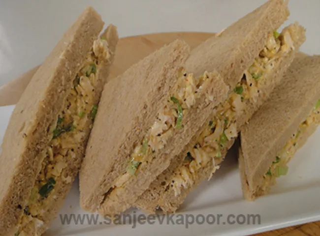 Curried Chicken Tea Sandwich