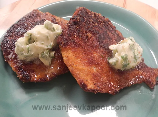 Breaded Fish with Parsley Butter