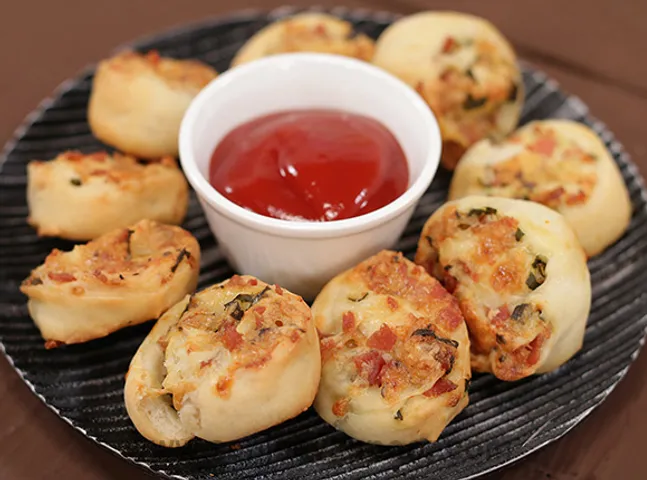 Cheddar Bacon Pinwheels