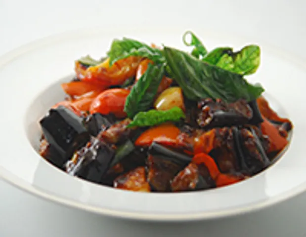 Schezwan Style Eggplant - Cook Smart