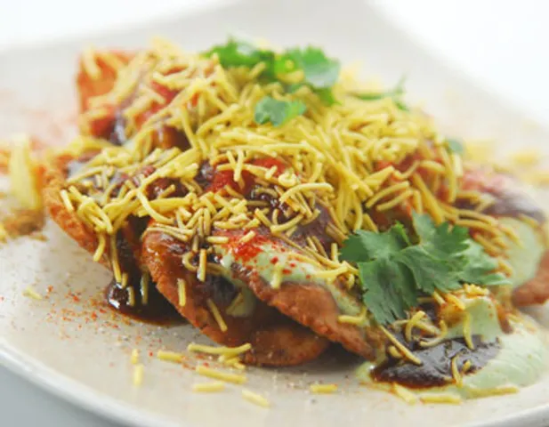 Moong Dal Puri Chaat