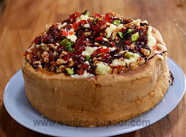 Gajar ke Murabbe ka Custard Cake