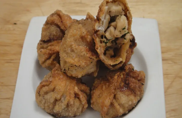 Spicy Coriander and Chicken wontons