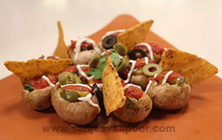 Baked Baby Potato Nachos