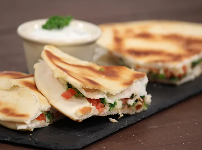 Cheesy Crispy Pita-SK Khazana