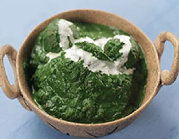 Corn Kofta with Spinach Curry - SK Khazana