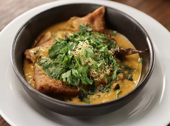 Samosa Kadhi Chaat - SK Khazana