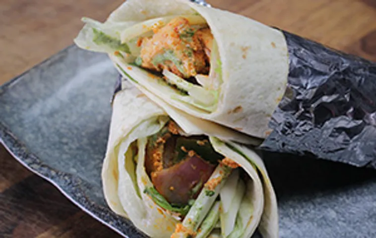 Fish Tikka Wrap