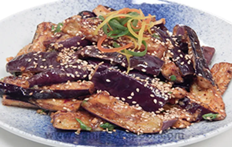 Stir Fried Brinjals