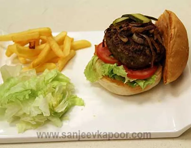 Cheesy Mutton Burger