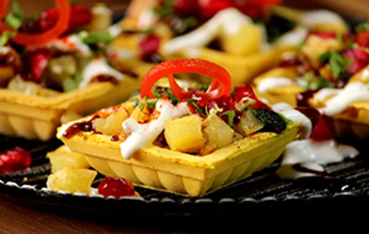 Baked Potato Canapé Chaat