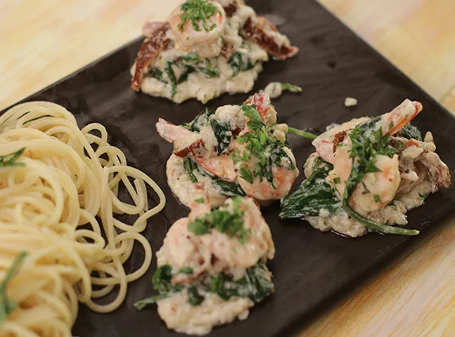 Creamy Garlic Butter Prawns