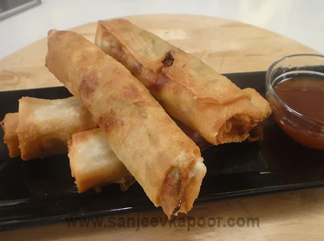 Barbecue Chicken Spring Rolls