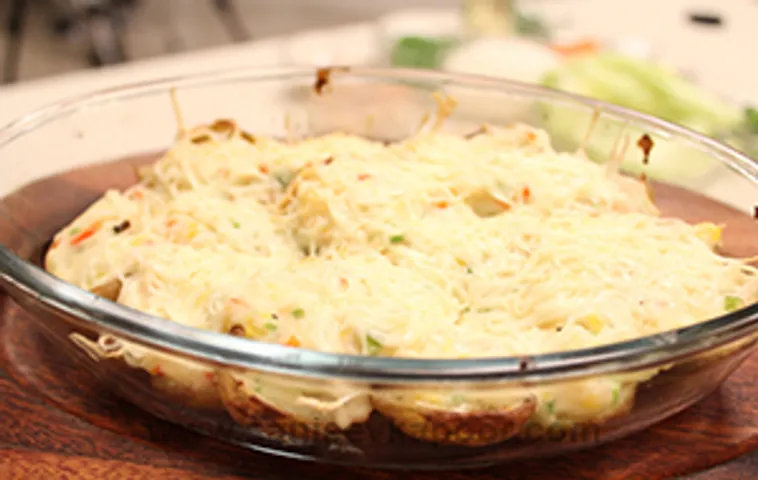 Baked Cheesy Potato Shells
