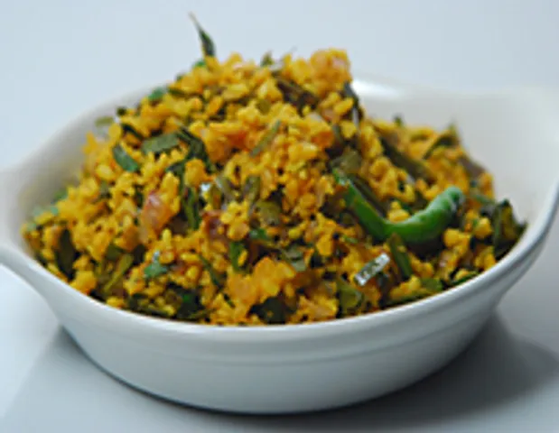 Dry Dal with Imli Leaves-Cook Smart