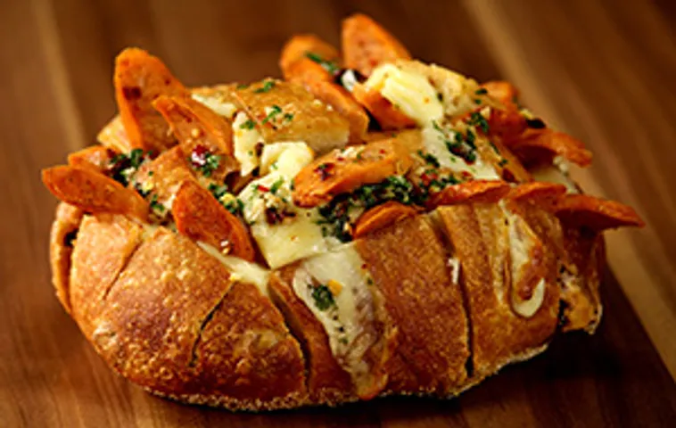 Pull Apart Sausage and Cheese Bread
