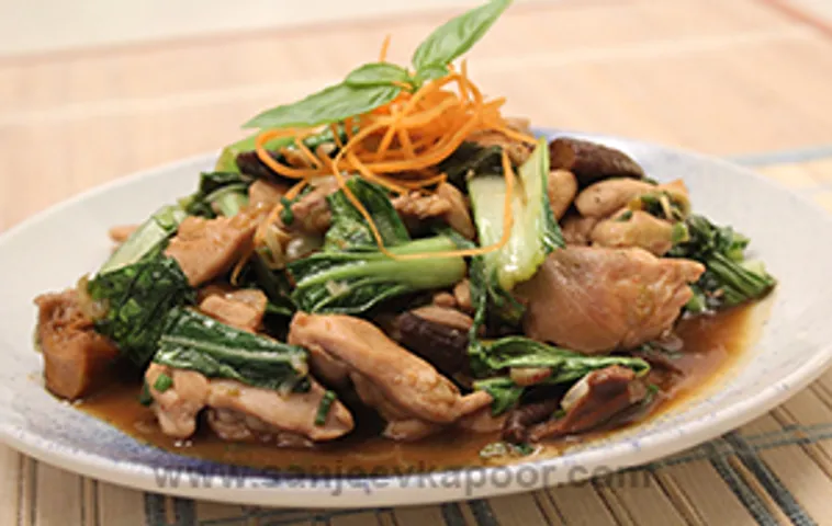 Stir Fried Chicken with Bok Choy