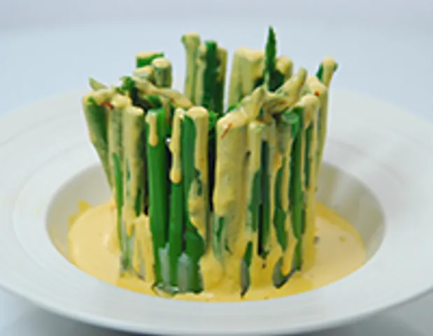 Asparagus in Saffron Sauce-Cook Smart
