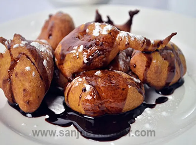 Banana and Red Pumpkin Fritters