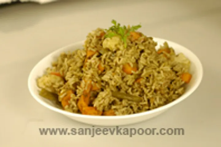 Hara Masala Brown Rice Pulao