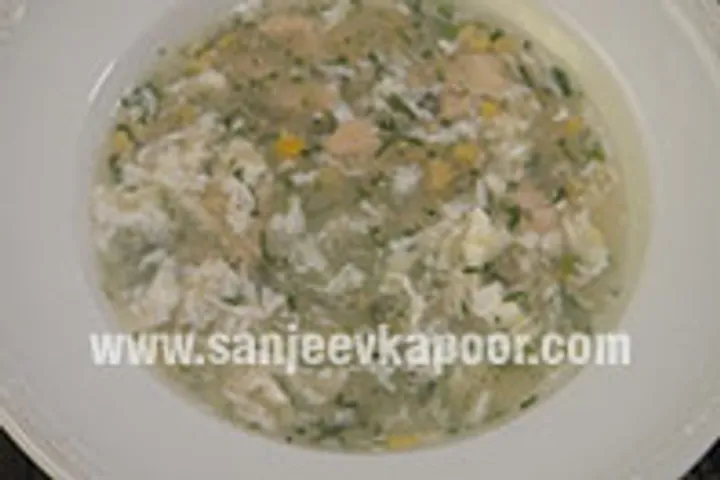 Chicken Coriander and Corn Soup