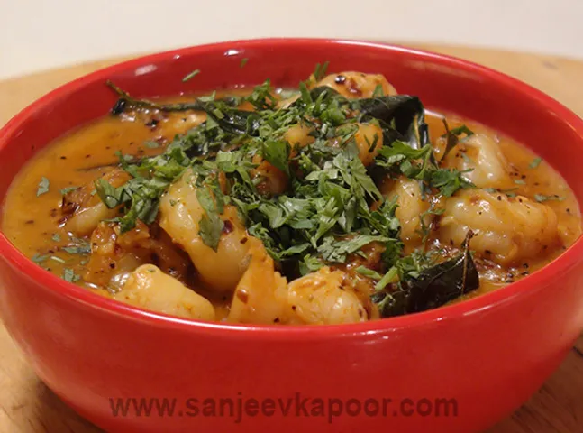 Peppered Prawns in Coconut Milk