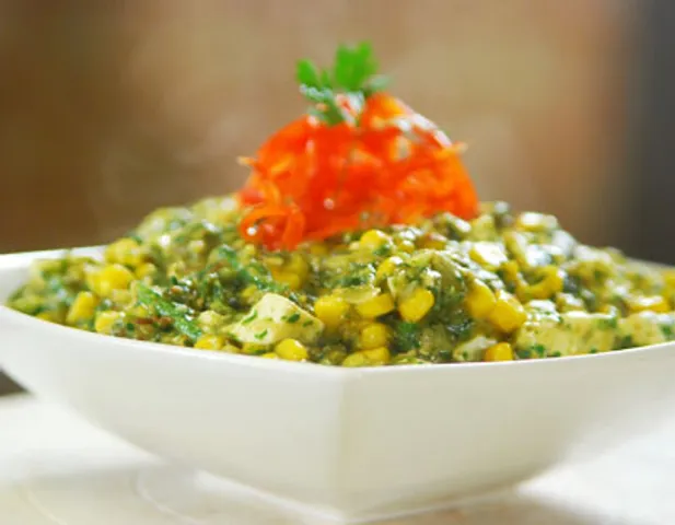Palak, Paneer, Corn Sabzi