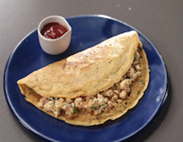 BESAN CHEELA WITH PANEER - skk