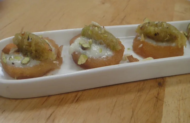 Lauki Halwa Canapes