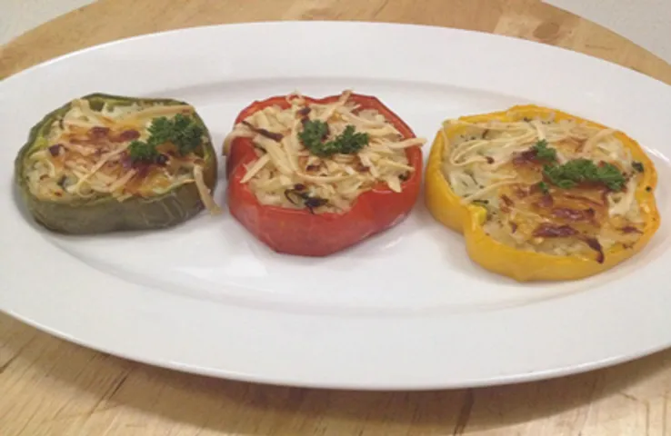 Paneer Pepper and Rice Bake