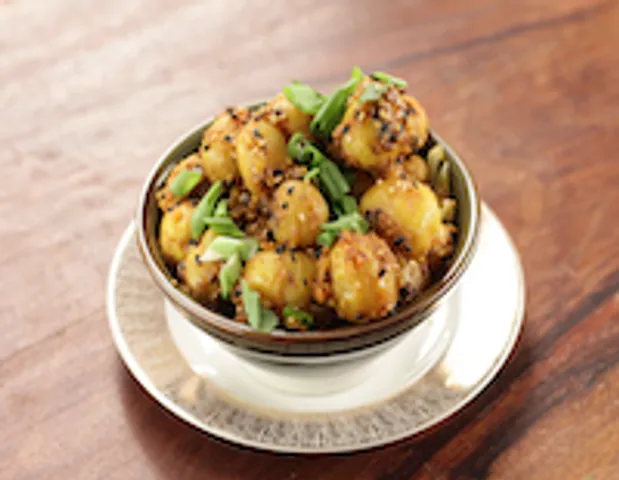 MASALA SESAME POTATOES - skk