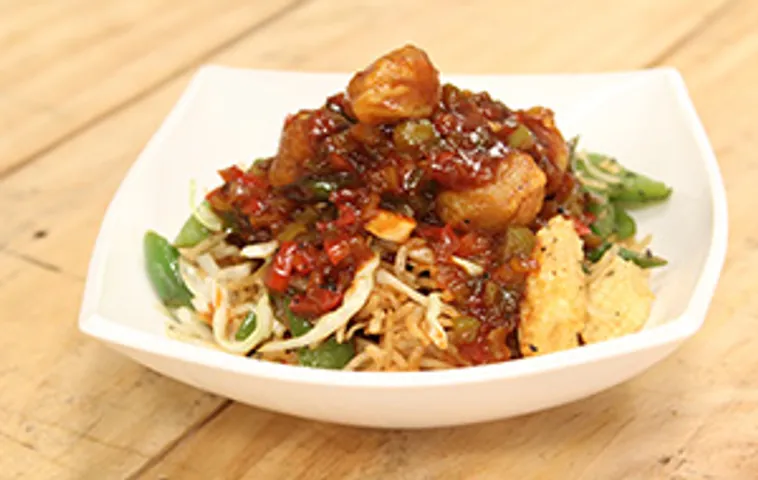 Soya Manchurian with Fried Rice
