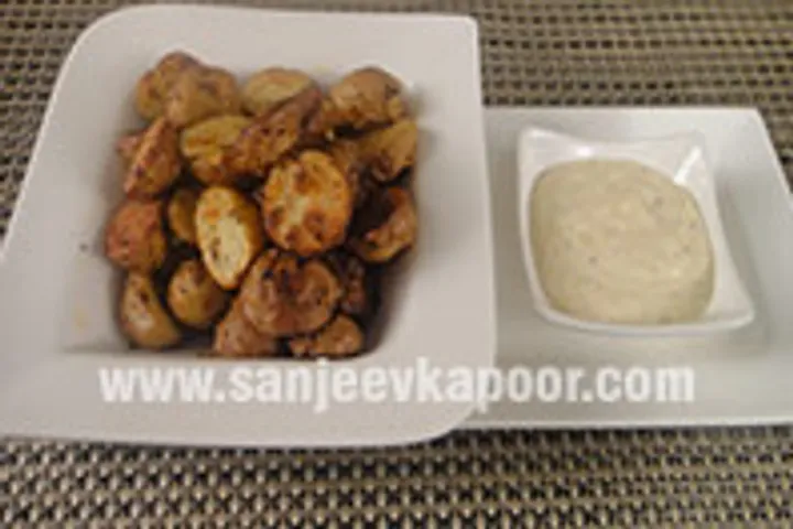Baked Baby Potatoes with Lime Mayonnaise