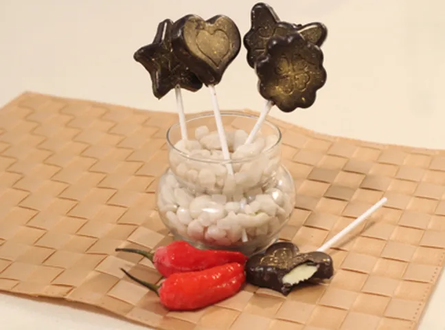 Chilli Chocolate Lollipops