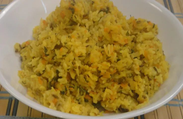 Carrot and Spinach Khichdi